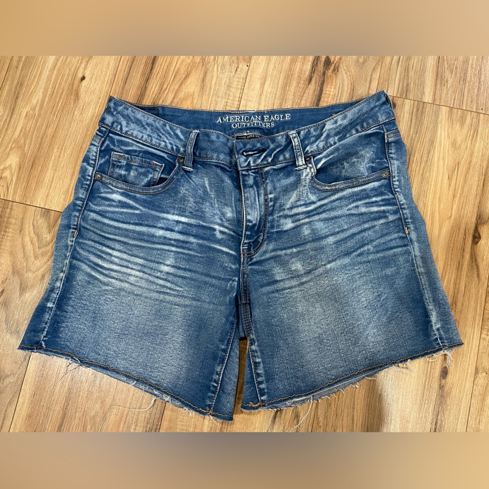 American Eagle denim midi short size 14